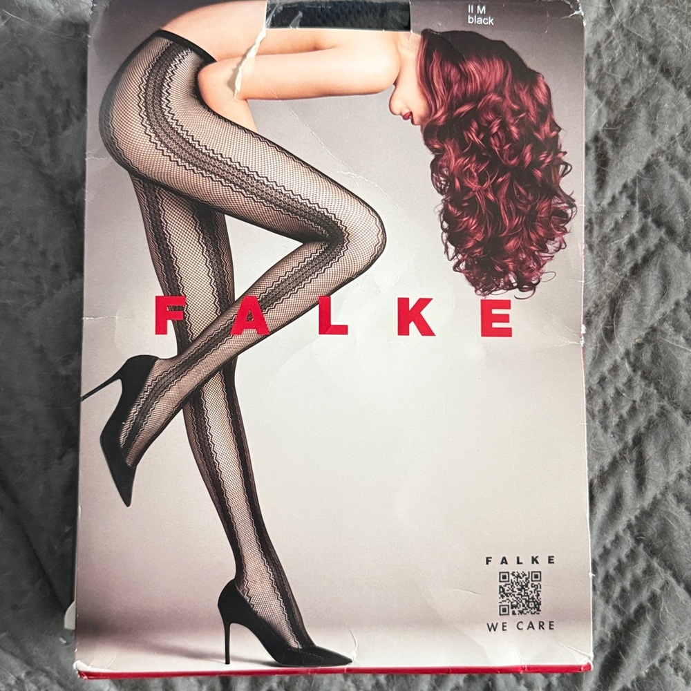 Falke Black Zigzag Tights